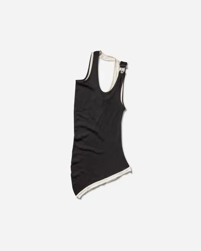 JEAN PAUL GAULTIER WOMEN S DRAPED DOUBLE TANK TOP