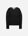Jean Paul Gaultier Women S Flocked Longsleeve Top In Black