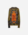 Jean Paul Gaultier Graphic Print Sheer Fabric Tops
