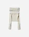 Jean Paul Gaultier Women S Off-shoulder Hairy Sweater Ecru In White