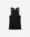 Jean Paul Gaultier Women S Overall Buckles Ribbed Tank Top In Black