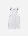 Jean Paul Gaultier Women S Overall Buckles Ribbed Tank Top In White
