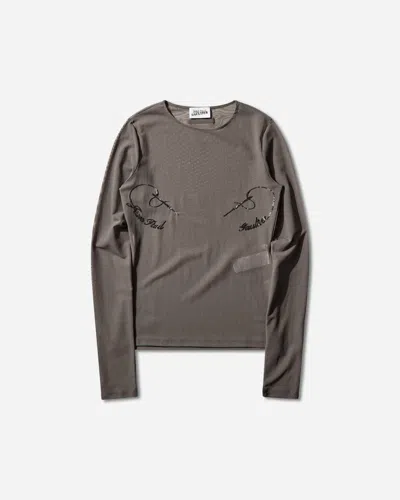 Jean Paul Gaultier Women S Sequin Needles Top Dark In Gray
