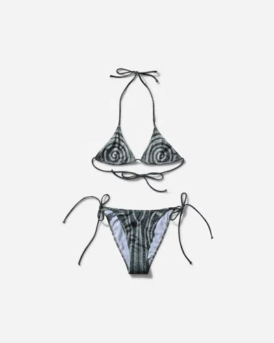 Jean Paul Gaultier Women S “spirale” Bikini Set Black In Multicolor