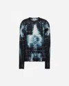 Jean Paul Gaultier Women S Squeletor Longsleeve Top Black / Navy / Light Blue In Multicolor