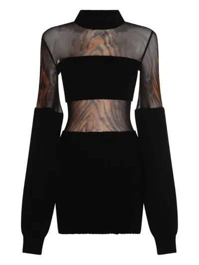 Jean Paul Gaultier Women Short Dress With Print In Black