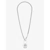 JEAN PAUL GAULTIER JEAN PAUL GAULTIER WOMEN'S SILVER 325 SILVER-TONE BRASS MEDALLION NECKLACE