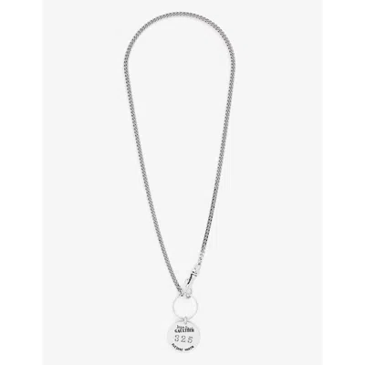 Jean Paul Gaultier Womens Silver 325 Silver-tone Brass Medallion Necklace