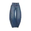 Jean Paul Gaultier Relaxed-fit Low-rise Jeans With Unique Side Zipper In Blue