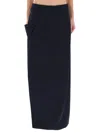 Jean Paul Gaultier The Wraparound Pants Skirt In Blue