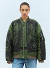 Jean Paul Gaultier Khaki 'the Trompe L'œil' Bomber Jacket In Multi