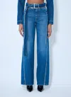 Jean Paul Gaultier The Belted Denim Jeans In Blue