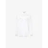 Jean Paul Gaultier Long Sleeves Double Layer Shirt In Black/white