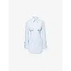 Jean Paul Gaultier Underboob Transfer Print Shirt For Women In Babyblue