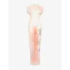 Jean Paul Gaultier Silhouette-print Maxi Dress In Palepink/dustypink