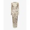 Jean Paul Gaultier The Long Beige Médaillon Dress