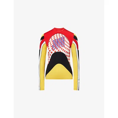 Jean Paul Gaultier Womens  The Junior Body Map Woven Tank Top In Multi