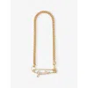 Jean Paul Gaultier "the Gaultier Safety Pin" Necklace In Gold