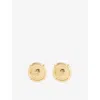 Jean Paul Gaultier Womens Gold The Champagne Cork Brass Earrings In Gold