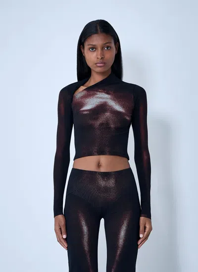 JEAN PAUL GAULTIER WOOD MESH TOP
