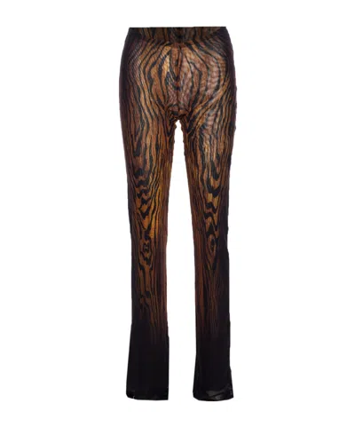 Jean Paul Gaultier Wood-printed Trousers