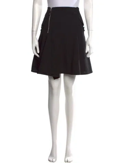 Pre-owned Jean Paul Gaultier Wool Mini Skirt In Black