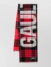 Jean Paul Gaultier Wool Scarf With Tartan Pattern And Logo