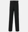 Jean Paul Gaultier Wool Straight Pants In Black