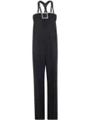 Jean Paul Gaultier Wool Tailored Overall With Suspender Clothing In Black