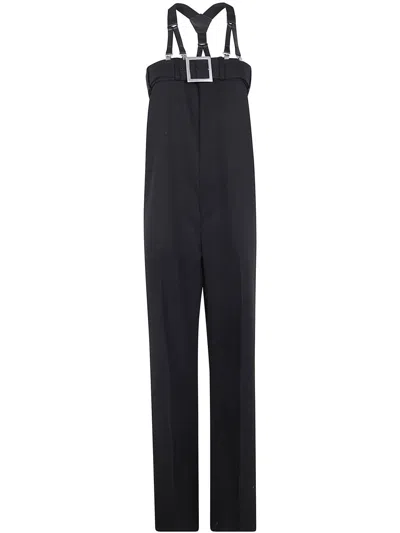 Jean Paul Gaultier Wool Tailored Overall With Suspender Clothing In Black