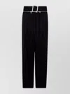 Jean Paul Gaultier Wool Trouser With Pinstripe Pattern And Belt