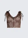 Jean Paul Gaultier X Knwls Laced Crop Top In Multi