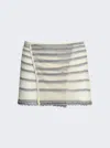 Jean Paul Gaultier X Knwls Mariniere Pointelle Mini Skirt In Multi