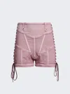 Jean Paul Gaultier Purple Knwls Edition Denim Shorts In Blue