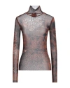 Jean Paul Gaultier X Knwls Woman T-shirt Rust Size Xxl Polyamide In Red