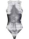 Jean Paul Gaultier X-ray Bodysuit In White