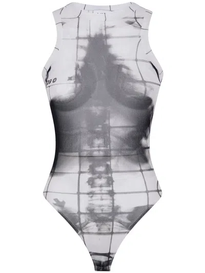 Jean Paul Gaultier X-ray Bodysuit In White