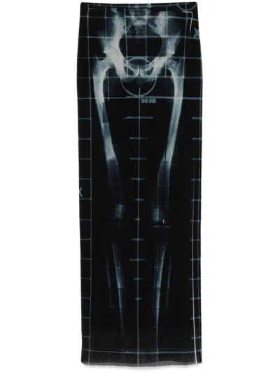 JEAN PAUL GAULTIER X-RAY MAXI SKIRT