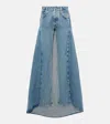 Jean Paul Gaultier X Shayne Oliver Fishtail Wide Leg In Light Blue