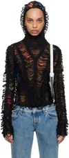 Jean Paul Gaultier Raw Edges Hoodie