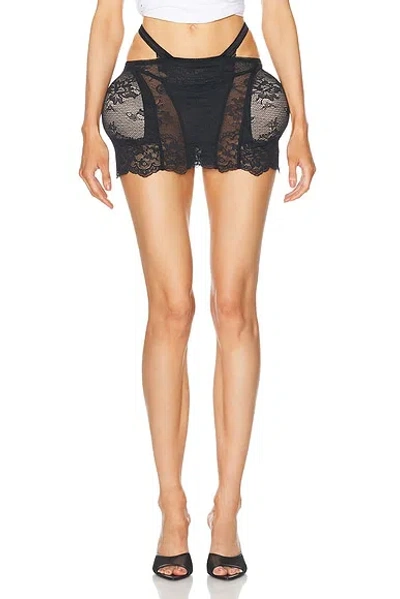 Jean Paul Gaultier Black Shayne Oliver Edition Miniskirt In 00 Black
