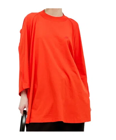 Jean Paul Gaultier X Shayne Oliver Logo Embroidered Oversized T-shirt In Red