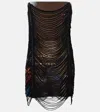 Jean Paul Gaultier Womens Brown Green Blue Red X Shayne Oliver Printed Mini Dress In Multi