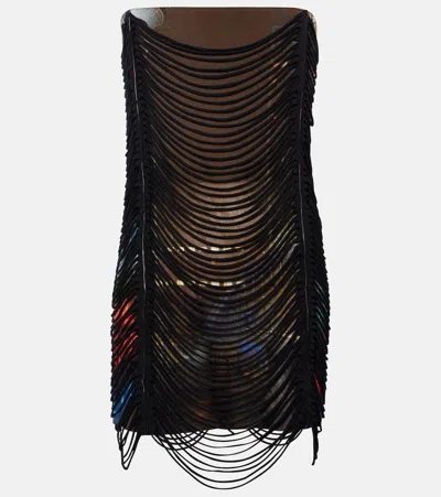 JEAN PAUL GAULTIER X SHAYNE OLIVER PRINTED MINIDRESS