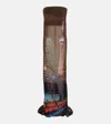 Jean Paul Gaultier X Shayne Oliver Printed Tulle Gown In Multi