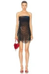 JEAN PAUL GAULTIER X SHAYNE OLIVER SLASHING 3D CITY MINI DRESS