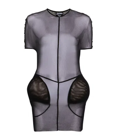 Jean Paul Gaultier X  Shayne Oliver The Short Padding Dress In Gray