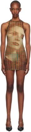 Jean Paul Gaultier Graphic Print Dress In 95105030-sepia/yello