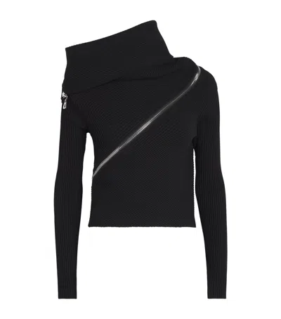 Jean Paul Gaultier Zip-detail High-neck Sweater