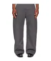 Jean Paul Gaultier Zip Detail Trousers In Gray